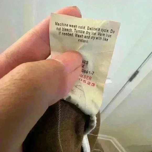 Dockers Mid Rise Brown Striped Dress Pants Size 4 - Picture 6 of 14